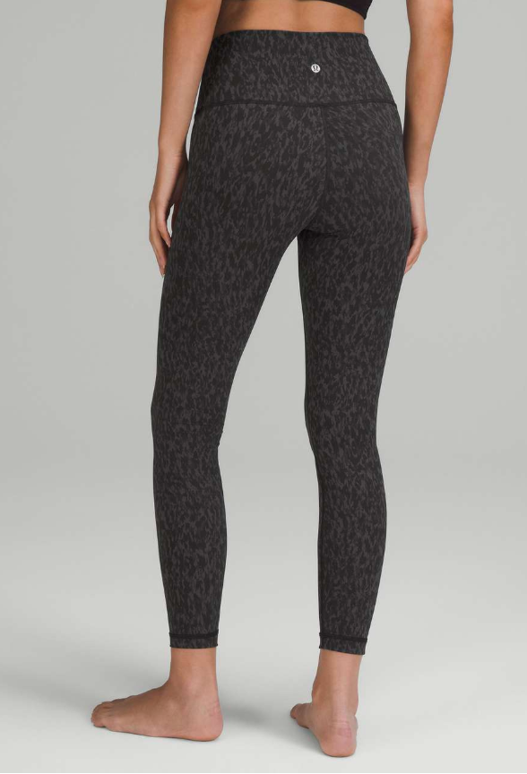 Lululemon Wunder Under High-Rise Tight 25" Inseam Leopard Camo Deep Coal Multi Sz 18 Brand New