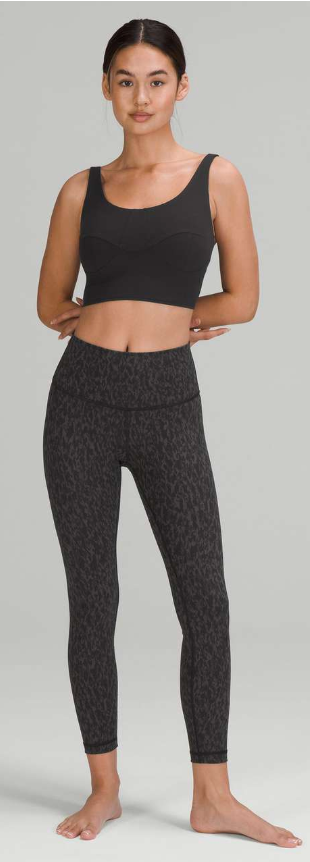 Lululemon Wunder Under High-Rise Tight 25" Inseam Leopard Camo Deep Coal Multi Sz 18 Brand New
