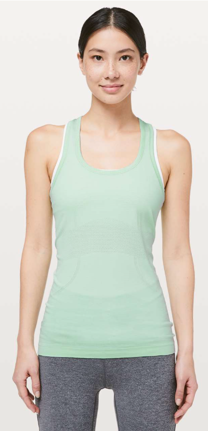 Lululemon Swiftly Tech Racerback Misty Mint/Misty Mint Sz 18/20 Brand New