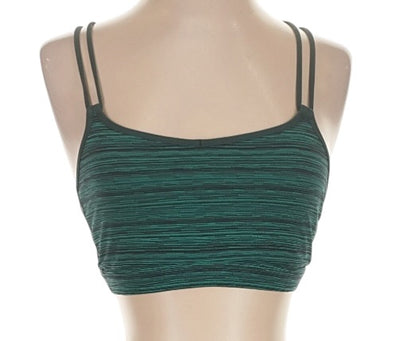 Lululemon Free To Be Bra Wee Are From Space August Inkwell Black/Split Pea Sz 4