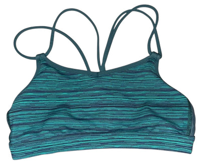 Lululemon Free To Be Bra Wee Are From Space August Inkwell Black/Split Pea Sz 4