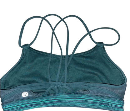 Lululemon Free To Be Bra Wee Are From Space August Inkwell Black/Split Pea Sz 4