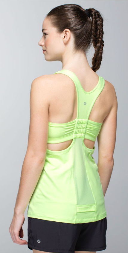 Lululemon Tone It Tank Clear Mint Sz 4 Brand New