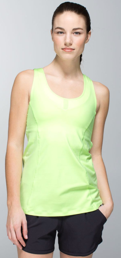 Lululemon Tone It Tank Clear Mint Sz 4 Brand New