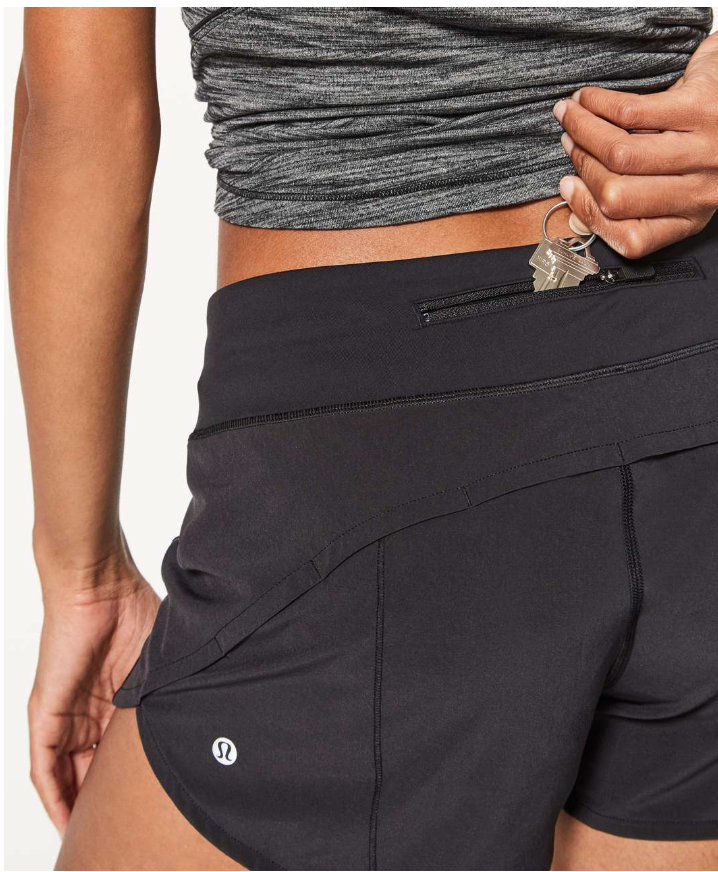 Lululemon Speed Up Short 4" Inseam Black (First Release) Sz 4
