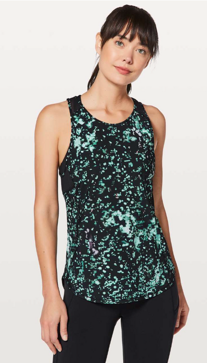 Lululemon Sculpt Tank II Pixel Haze Multi Black/Black Sz 4 Brand New