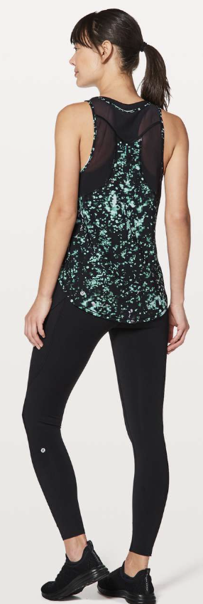 Lululemon Sculpt Tank II Pixel Haze Multi Black/Black Sz 4 Brand New
