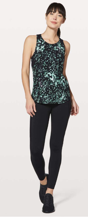 Lululemon Sculpt Tank II Pixel Haze Multi Black/Black Sz 4 Brand New