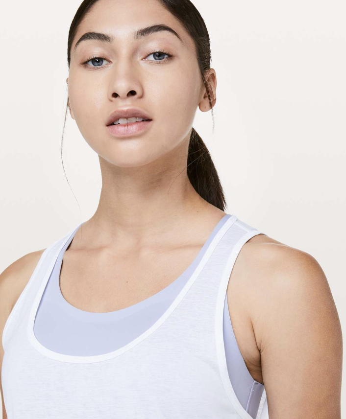 Lululemon Set The Course Tank White Sz 4 Brand New