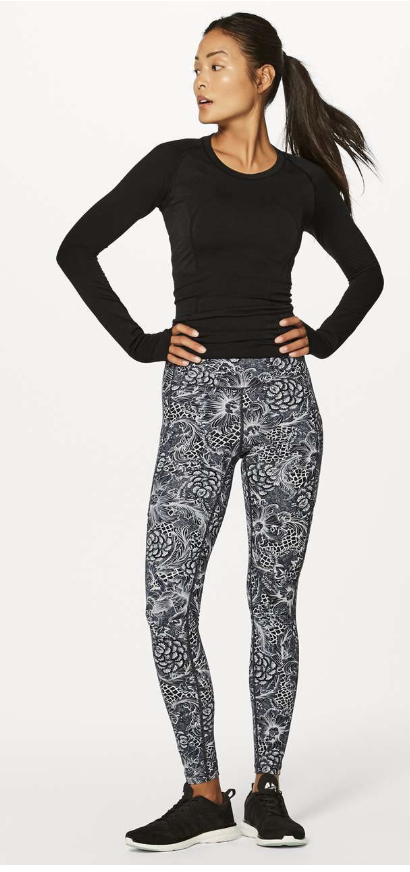 Lululemon Speed Up Tight 28" Inseam Nouveau Starlight Black Sz 12 Brand New