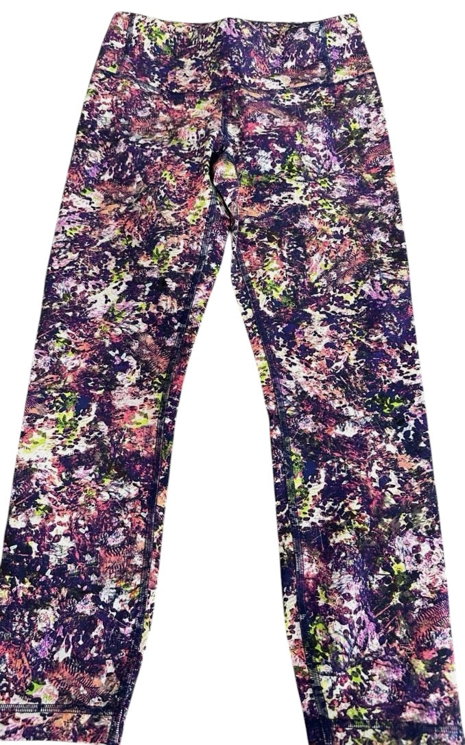Lululemon Wunder Under 7/8 25" Inseam Seawheez Special Edition Collectors Piece Trail Runner Multi Sz 12 Brand New