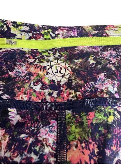 Lululemon Wunder Under 7/8 25" Inseam Seawheez Special Edition Collectors Piece Trail Runner Multi Sz 12 Brand New