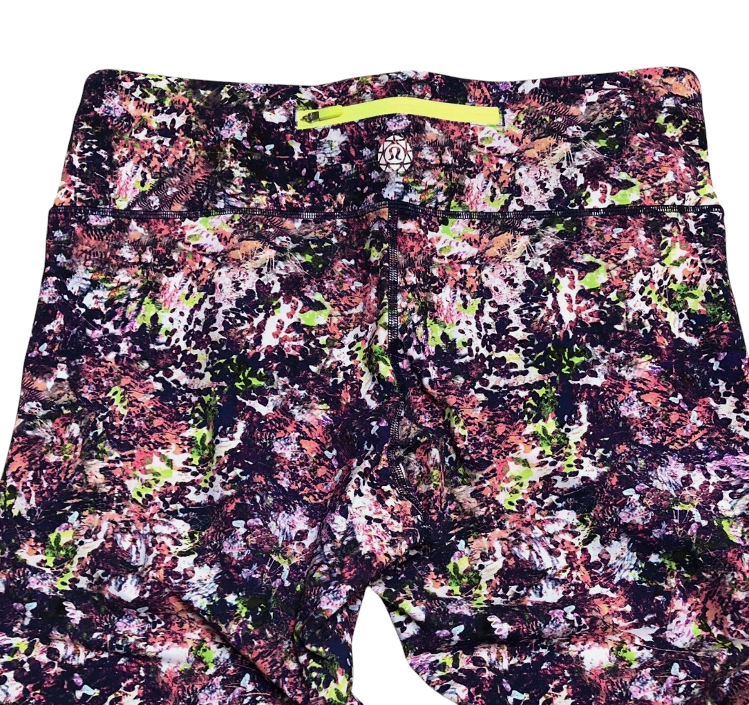 Lululemon Wunder Under 7/8 25" Inseam Seawheez Special Edition Collectors Piece Trail Runner Multi Sz 12 Brand New