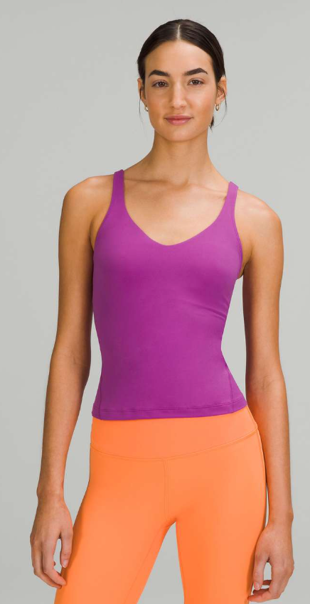 Lululemon Align Waist-Length Tank Top Vivid Plum Sz 14 Brand New
