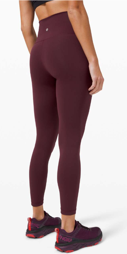 Lululemon Wunder Train High-Rise Tight 25" Inseam Cassis Sz 16