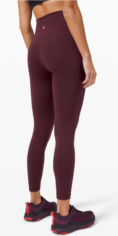 Lululemon Wunder Train High-Rise Tight 25" Inseam Cassis Sz 16