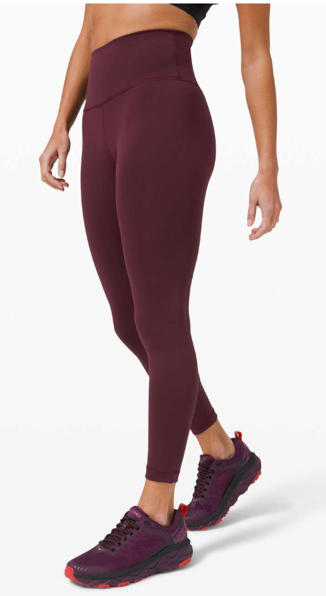 Lululemon Wunder Train High-Rise Tight 25" Inseam Cassis Sz 16