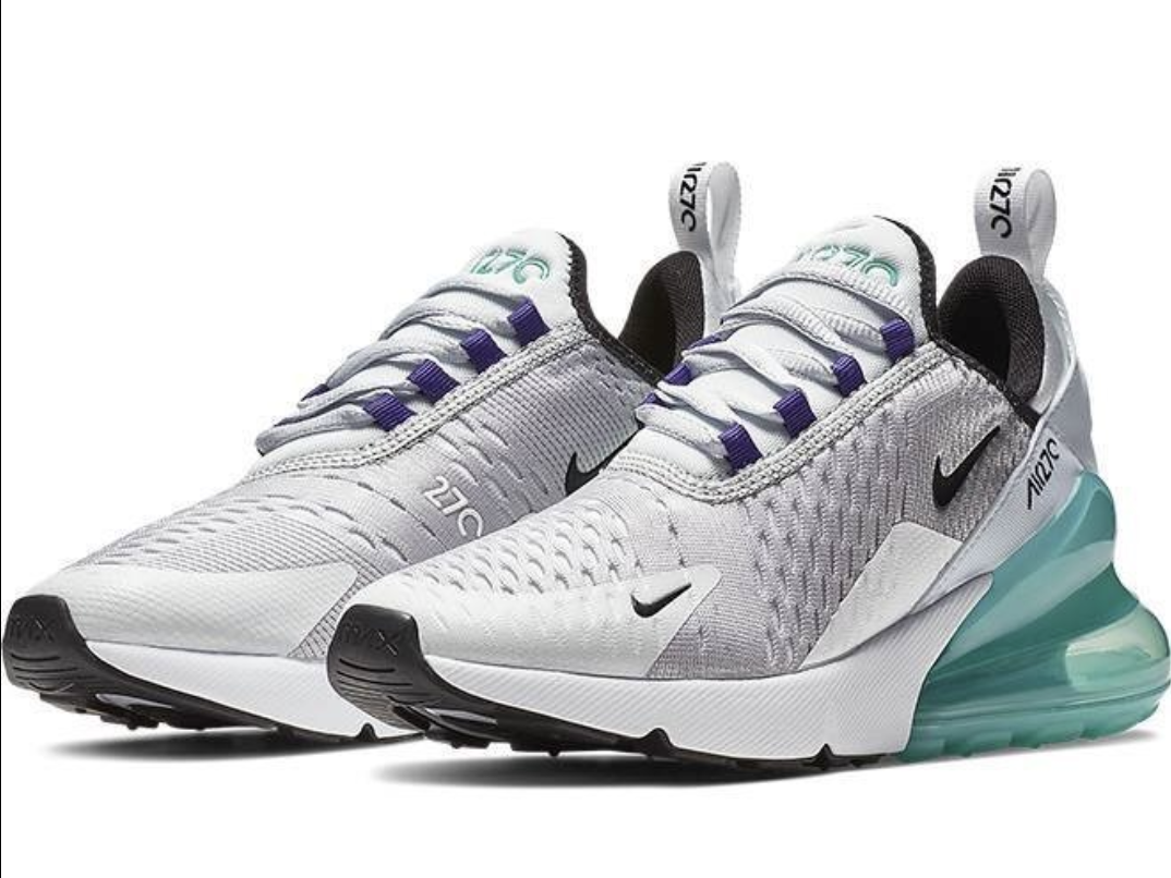Nike Air Max 270 Platinum Jade Women's Size 7.0 or Youth Size 5.5