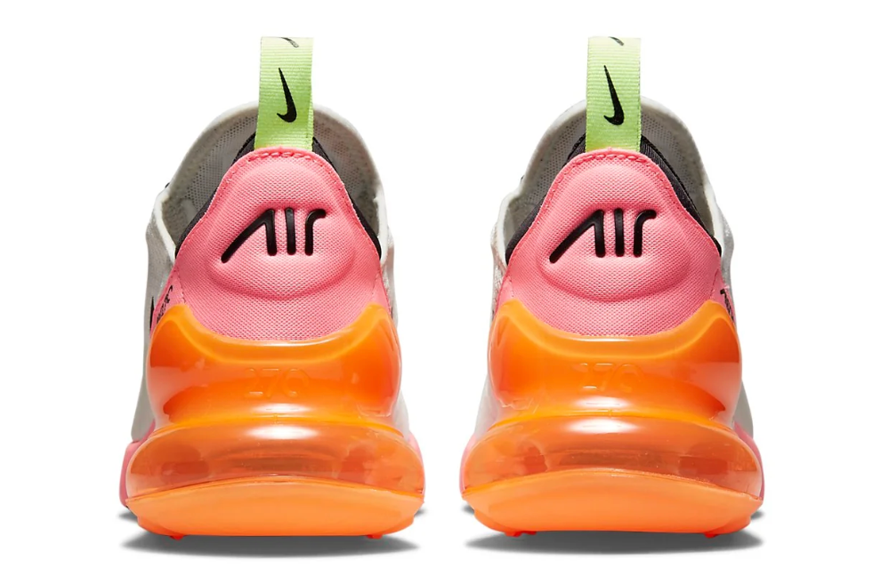 Nike Air Max 270 Women's Summit White Sunset Pulse Women's SIze 6.5 or Youth 5.0
