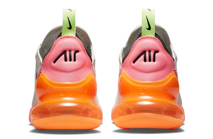 Nike Air Max 270 Women's Summit White Sunset Pulse Women's SIze 6.5 or Youth 5.0
