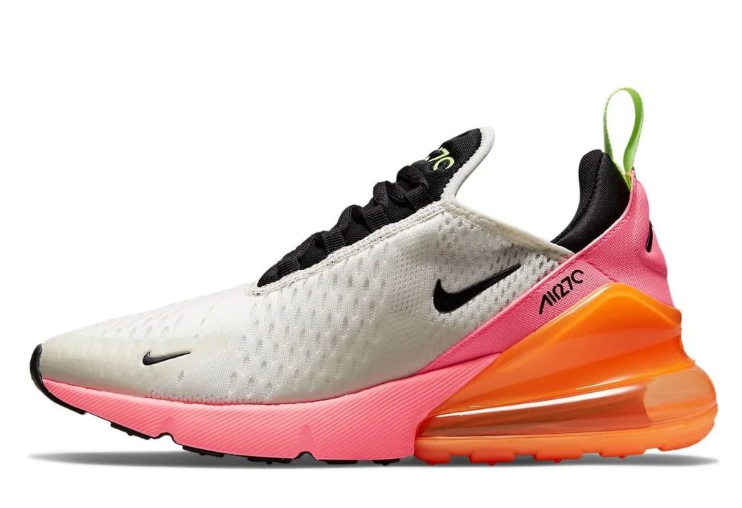 Nike Air Max 270 Women's Summit White Sunset Pulse Women's SIze 6.5 or Youth 5.0