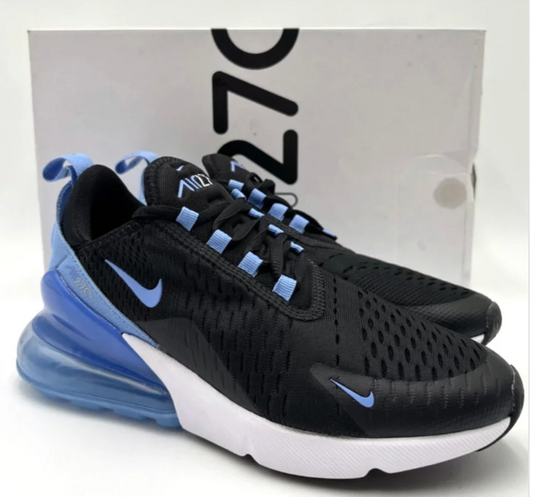 Nike Air Max 270 Black/Metallic Silver/Royal Pulse Women's Size 7.0 or Youth 5.5