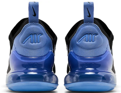 Nike Air Max 270 Black/Metallic Silver/Royal Pulse Women's Size 7.0 or Youth 5.5