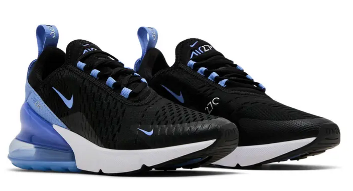 Nike Air Max 270 Black/Metallic Silver/Royal Pulse Women's Size 7.0 or Youth 5.5