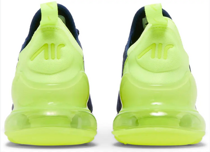 Nike Air Max 270 Obsidian Volt Glow Women's Size 7 or Youth Size 5.5