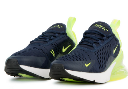 Nike Air Max 270 Obsidian Volt Glow Women's Size 7 or Youth Size 5.5