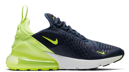 Nike Air Max 270 Obsidian Volt Glow Women's Size 7 or Youth Size 5.5