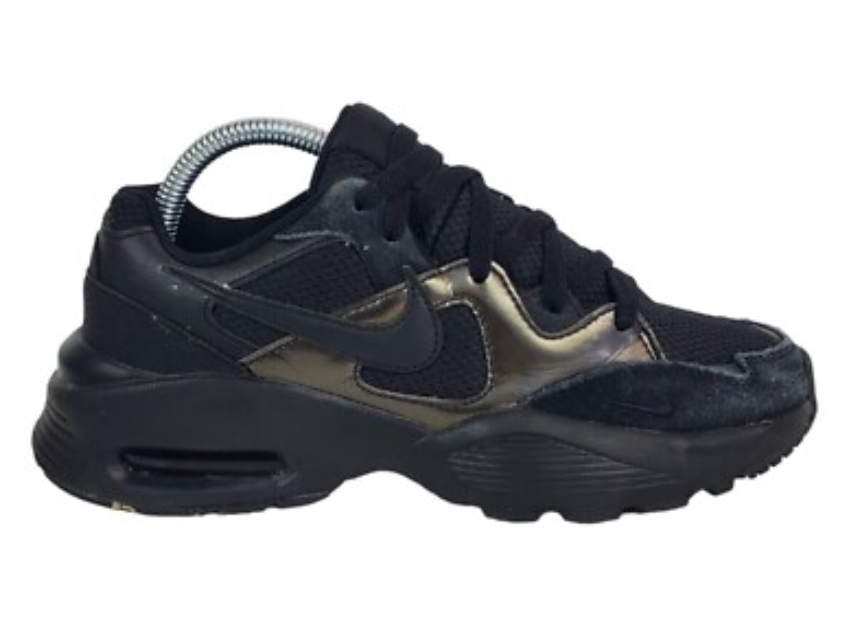 Nike Air Max Fusion Low Top Trainers Women's Size 6.5 Black Running Shoes Only Worn Once