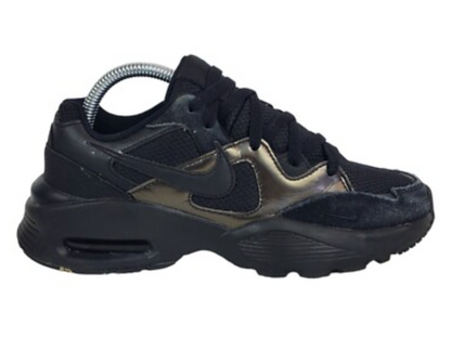 Nike Air Max Fusion Low Top Trainers Women's Size 6.5 Black Running Shoes Only Worn Once