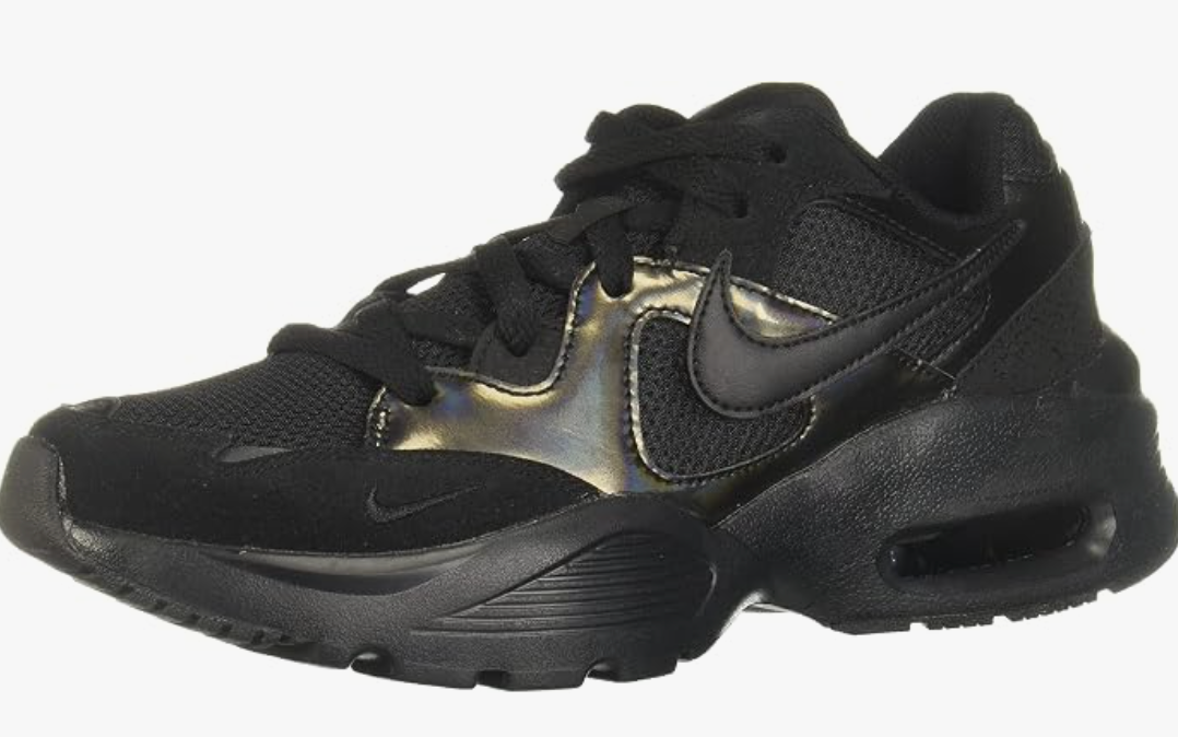 Nike Air Max Fusion Low Top Trainers Women's Size 6.5 Black Running Shoes Only Worn Once