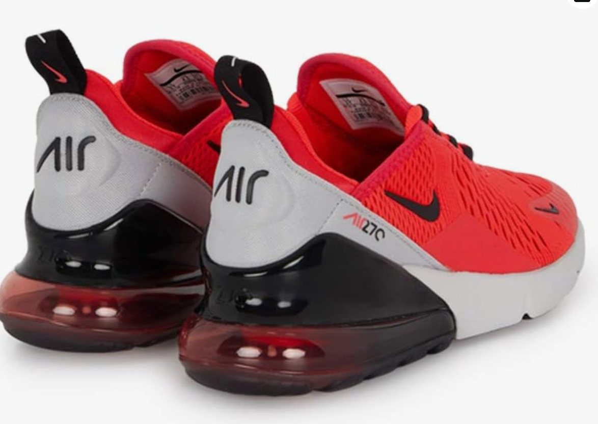 Nike Air Max 270 Women's Red Orbit/Vast Grey/Black Women's Size 8.5 or Youth Size 7.0