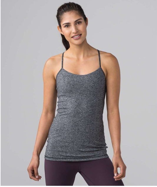 Lululemon Power Pose Tank Heathered Black
