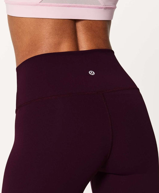 Lululemon Wunder Under HR Crop Dark Adobe Sz 10