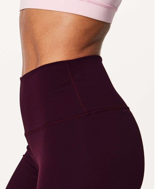 Lululemon Wunder Under HR Crop Dark Adobe Sz 10