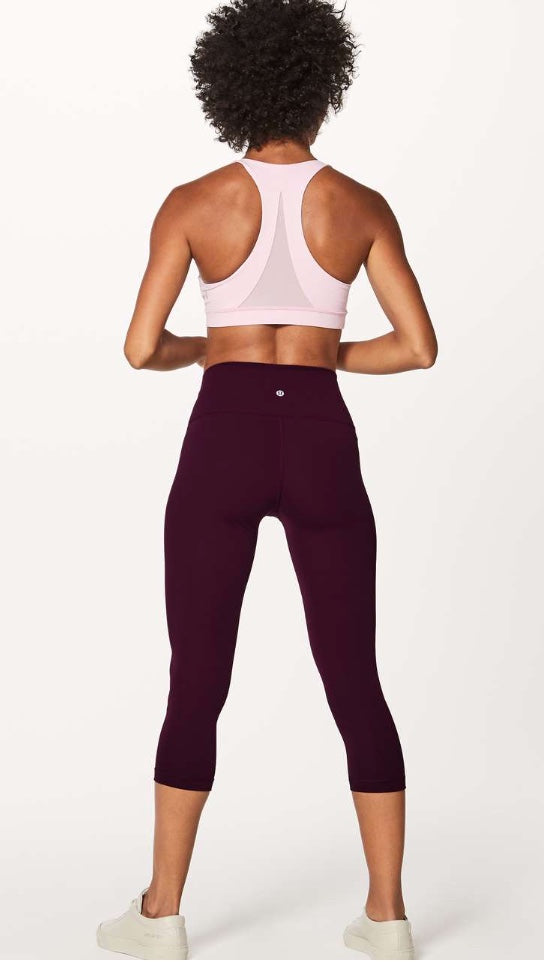 Lululemon Wunder Under HR Crop Dark Adobe Sz 10