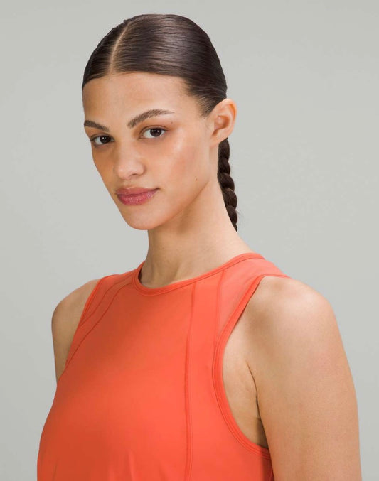 Lululemon Sculpt Tank Top Warm Coral Sz 10