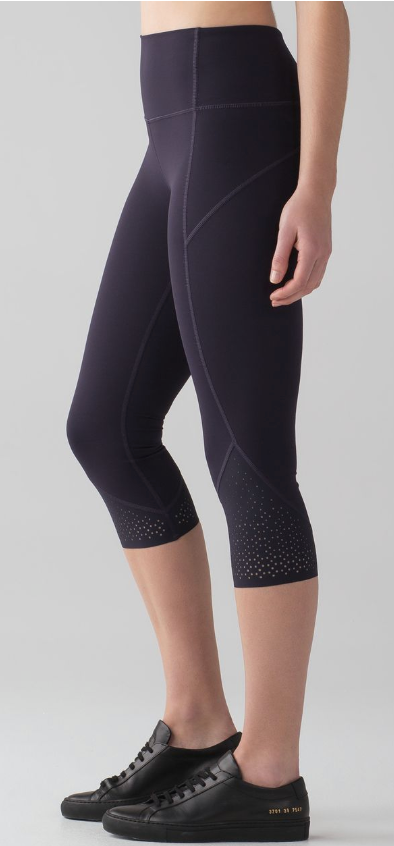Lululemon Anew Crop 21" Inseam Black Grape Sz 6 Brand New