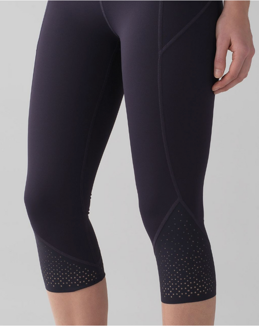 Lululemon Anew Crop 21" Inseam Black Grape Sz 6 Brand New