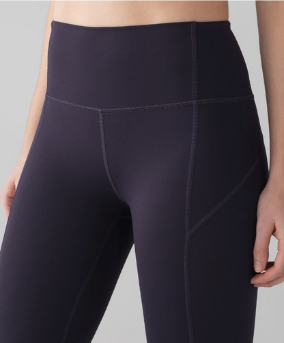 Lululemon Anew Crop 21" Inseam Black Grape Sz 6 Brand New