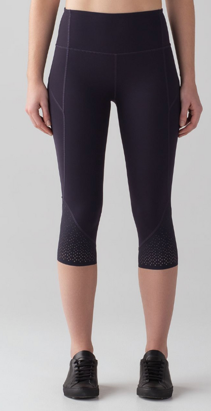 Lululemon Anew Crop 21" Inseam Black Grape Sz 6 Brand New
