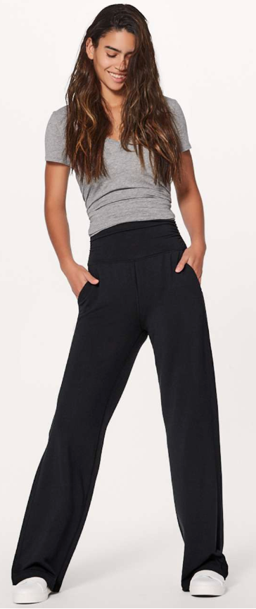 Lululemon Take It Easy Pant 31" Inseam Black Sz 8