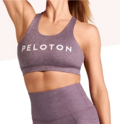 Peloton Embrace Racerback Heathered Purple Sports Bra Size Large