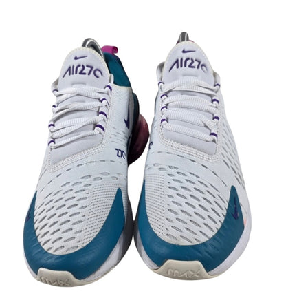 Nike Air Max 270 Women's White/Teal Nebula/Laser Fuchsia Women's Sz 6.5 or Youth 5.0 Brand New