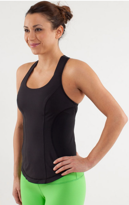 Lululemon Cardio Kick Tank Black Sz 10