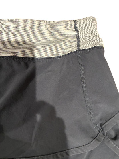 Lululemon Speed Up Short 2.5" Graphite Grey/Tonka Stripe Cashew/Heathered Black Sz 10