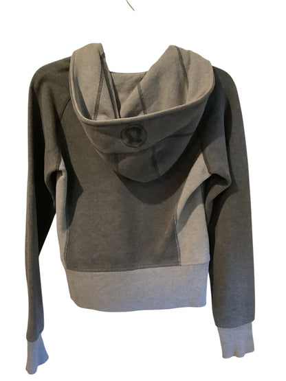 Lululemon Scuba Hoodie II Heathered Medium and Light Grey COLLECTORS PIECE Sz 4